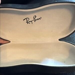 Ray-Ban Black and Cream Glasses Case
